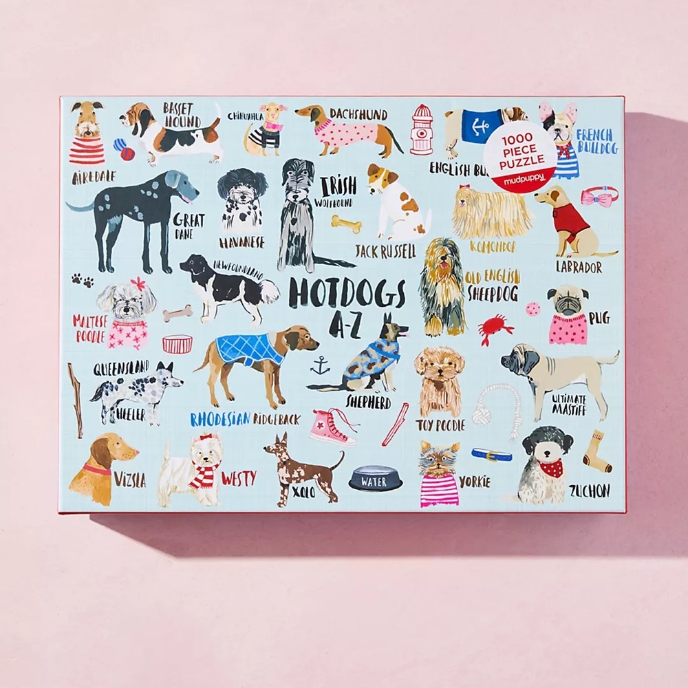 Hot Dogs A-Z 1000 Piece Puzzle - Multicolor